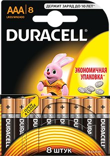 

Батарейка DURACELL AAA 8 шт.