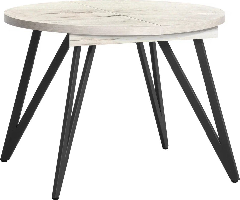 

Кухонный стол Millwood Женева 3 D раздвижной D110-150x110x75 (дуб белый Craft/металл черный)
