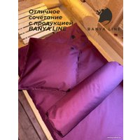 Валик под ноги Banya Line Валик под ноги для парения в бане (гречиха, бордовый)