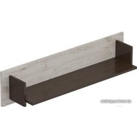 Полка Мебельград Соренто 107x18.6x25 см (дуб бонифаций/кофе структурный матовый)