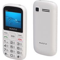 Кнопочный телефон Maxvi B201 (белый)