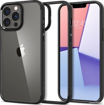 Чехол для телефона Spigen Ultra Hybrid для iPhone 13 Pro Max ACS03205 (черный)