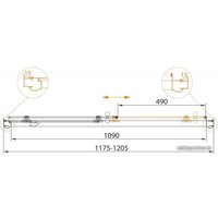 Душевая дверь Cezares Giubileo-BF-1-120-CP-Br