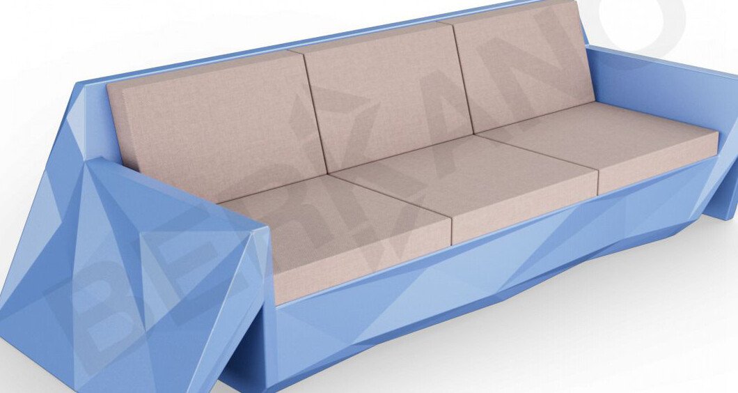 

Садовый диван Berkano Quaro с подушками 250_008_17 (синий/кофейный)