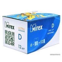 Батарейка Mirex LR20 D Алкалайн 2 шт 23702-LR20-E2