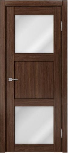 MDF-Techno Dominika 805 80x200 (орех вела, стекло лакобель белый)