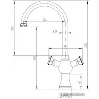 Смеситель ZorG A 4003K-BR