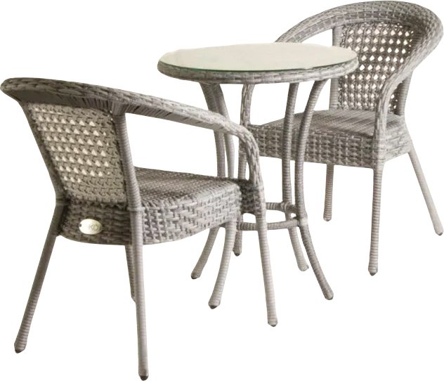 

Обеденная группа Aiko Rattan Deco 2 (серый)