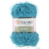 Пряжа для вязания Yarnart Samba 100% полиэстер 30 100 г (150 м, яркая бирюза)