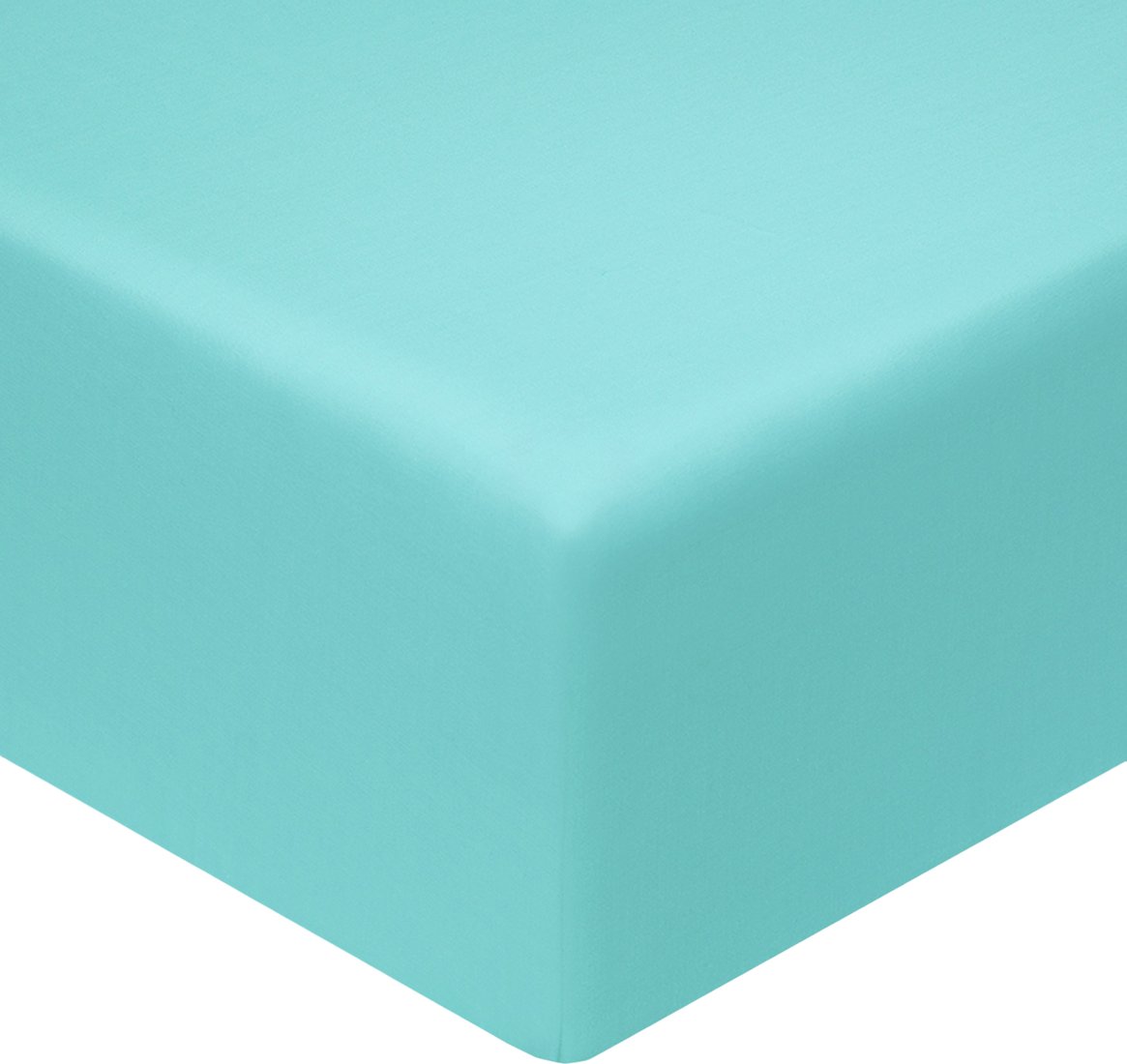 

Постельное белье Экотекс Моноспейс Сатин на резинке 160x200x23 ПРСС16 (бирюзовый)