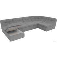 П-образный диван Лига диванов Холидей 101860 (серый)