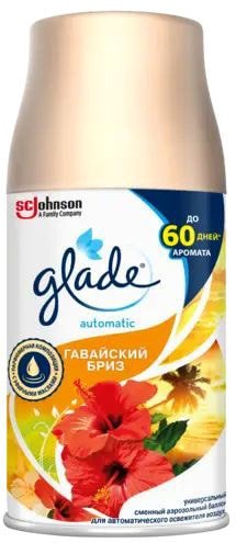 

Сменный блок для освежителя воздуха Glade Automatic Гавайский бриз 269 мл
