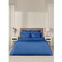 1.5-спальный комплект постельного белья Arya Vip Страйп Сатин 1.5сп (темно-синий)