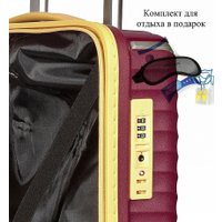 Чемодан-спиннер L'Case Seoul-L 115 л (бордовый)
