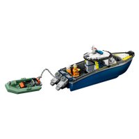 Конструктор LEGO City Полицейская погоня на лодке 60456