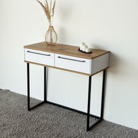 Туалетный столик без зеркала Shtabe Royal 5211 эко (дуб кантри/черный/р.черная)