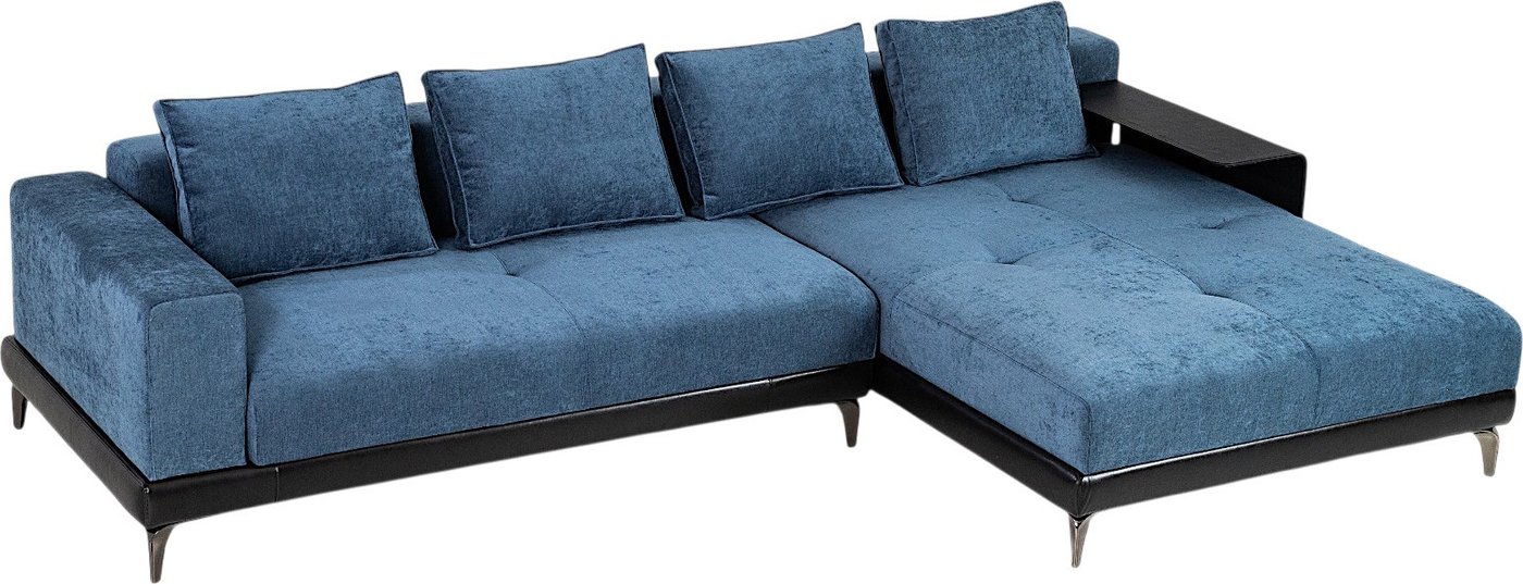 

Угловой диван Mio Tesoro Римини Ри-4УСнр-1ПД СтМ (JH3565-17 Lord 22 Black)