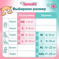 Трусики-подгузники Tanoshi Baby Pants L 9-14 кг (22 шт)