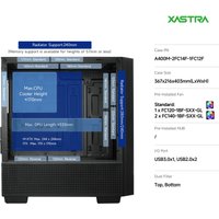 Корпус XASTRA A400M 3FRGB (черный)