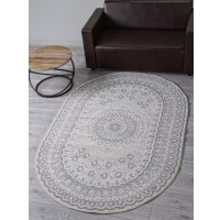 Ковер для жилой комнаты Merinos Cuba F399-OVAL-BEIGE (1х2)
