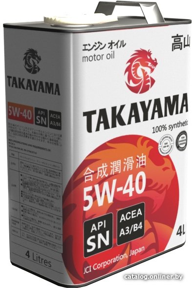 Моторное масло Takayama 5W-40 API SN/CF 4л