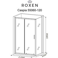 Душевой уголок Roxen Caspia 55060-120B