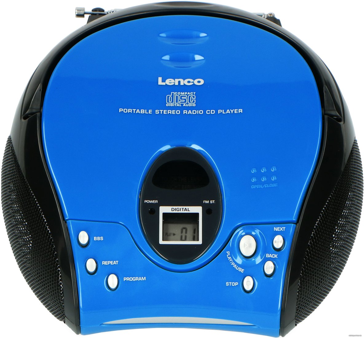 Магнитола Lenco SCD-24 (синий/черный)