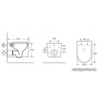 Унитаз подвесной WeltWasser Nesenbach 004 GL-WT (белый глянец)