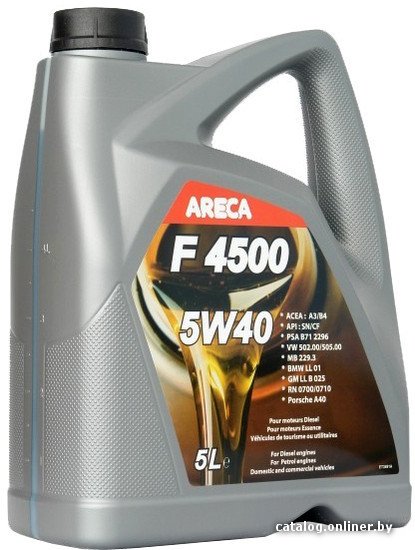 Моторное масло Areca F4500 5W-40 5л [11452]