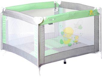 Игровой манеж Lorelli Play 2018 Grey&Green Ducks