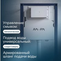 Унитаз подвесной Lauter Augsburg 21109EC + I012709 + I090101 (черный матовый с кнопкой смыва белый глянцевый)