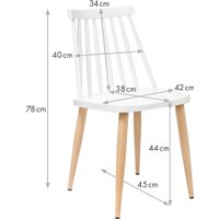 Стул Mio Tesoro Бити SC-068M (белый) в Лиде