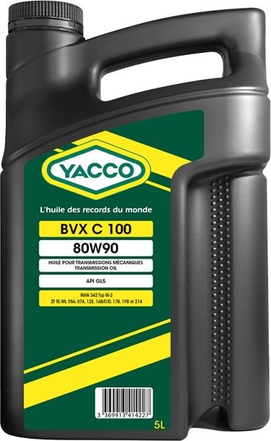 

Трансмиссионное масло Yacco BVX C 100 80W-90 5л