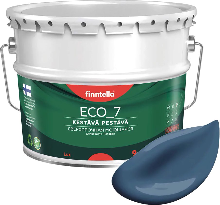 

Краска Finntella Eco 7 Bondii F-09-2-9-FL004 9 л (лазурно-серый)