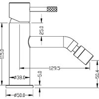 Смеситель Boheme Uno 466-SGM (графит глянец)