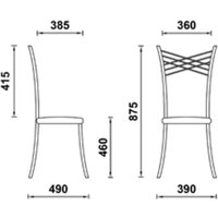 Стул UTFC Ванесса BL (S-0421/красный)
