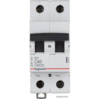 Выключатель автоматический Legrand RX3 2P C 40A 4.5кА 2M 419701