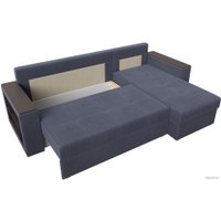 Угловой диван Лига диванов Дубай лайт правый 114191 (рогожка серый)