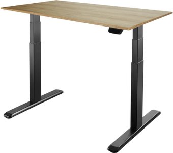 Стол с регулировкой высоты ErgoSmart Ergo Desk Prime 1200x650x18 мм (дуб натуральный/черный)