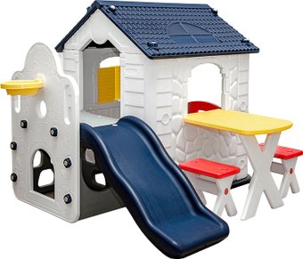 Игровой домик Nuovita NHN-777 (темно-синий/белый)