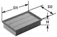 

Воздушный фильтр Clean filters MA3145