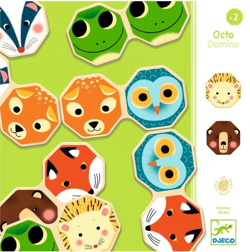 

Развивающая игра Djeco Домино Мордочки 2 в 1 01649