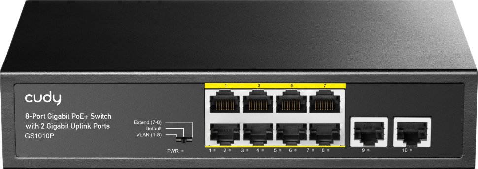 

Неуправляемый коммутатор Cudy GS1010P 1.0