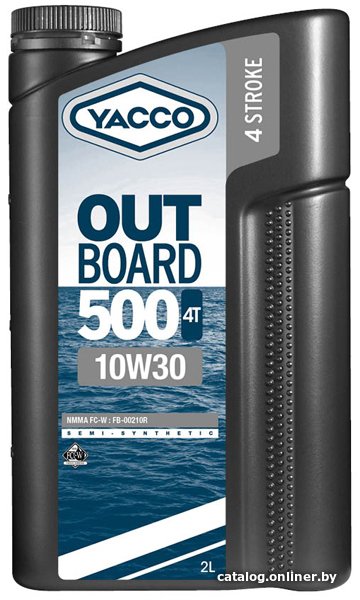 Моторное масло Yacco Outboard 500 4T 10W-30 2л