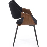 Стул с подлокотниками Halmar K586 (черный/орех)