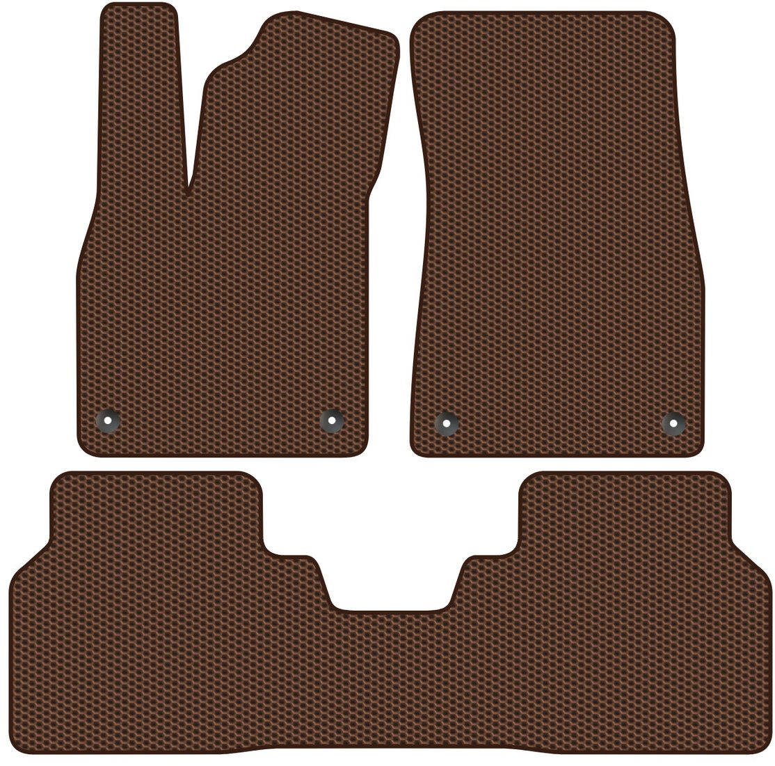 

Комплект ковриков для авто Alicosta Volkswagen ID.4 I (suv / SUV) 2020 - Н.В. (коричневый, сота)