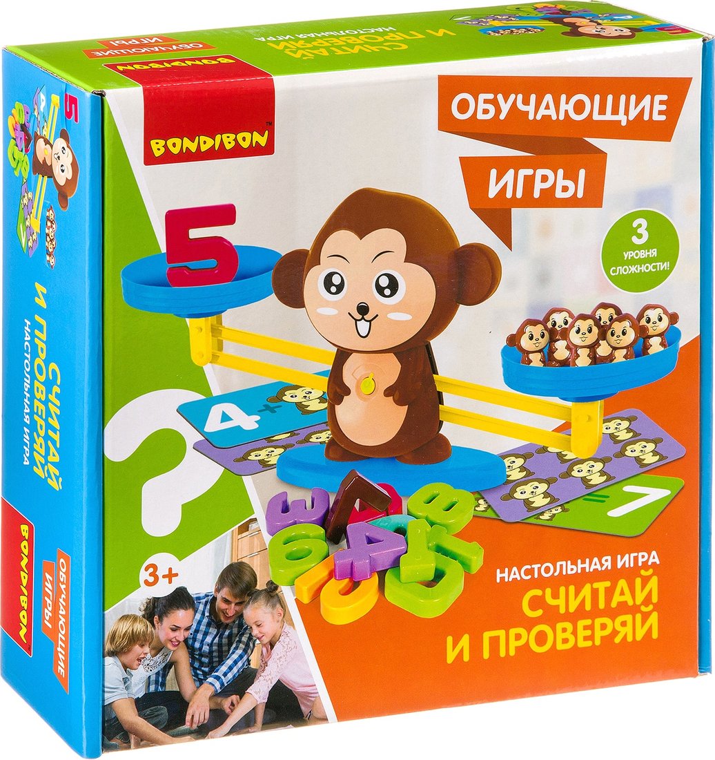 

Развивающая игра Bondibon Считай и проверяй ВВ3457