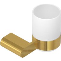 Стакан для зубной щетки и пасты Cezares STYLUS-TUMS-BORO (брашированное золото)