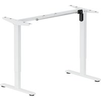 Стол с регулировкой высоты ErgoSmart Wooden Electric Desk Prime 1200х600х27 мм (прямой край, дуб натуральный/белый) в Витебске