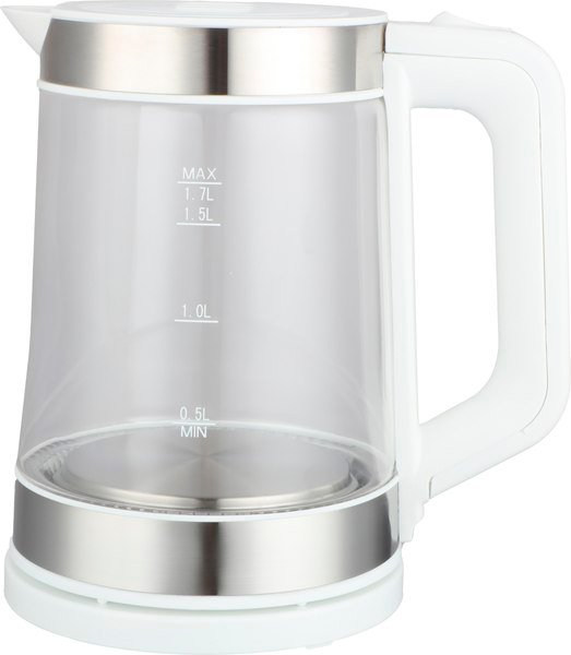 

Электрический чайник Brevio Glass Kettle BV1706 (белый)